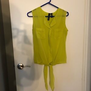 Neon Yellow Lightweight Top